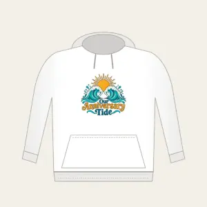 Our Anniversary Tide Hoodie in white