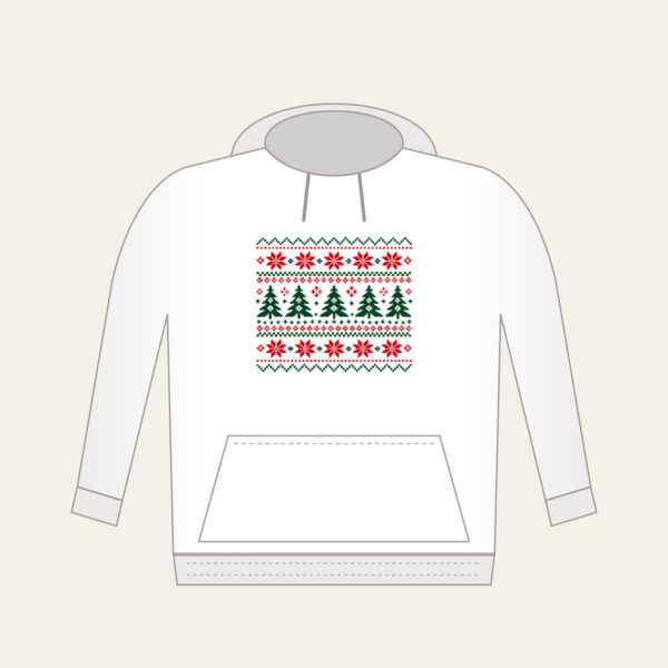 Product image Fair Isle Pines and Stars in Red Hoodie
