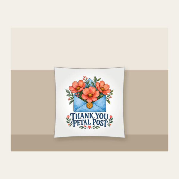 Product image Thank You Petal Post Pillow