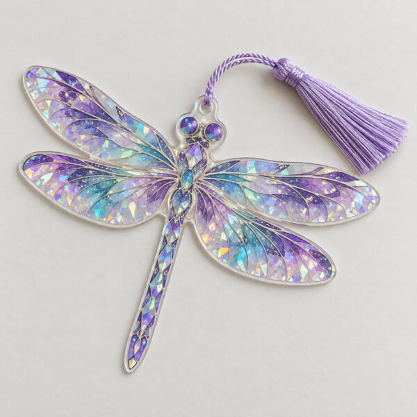 Product image Lilac Dragonfly Hologram Bookmark