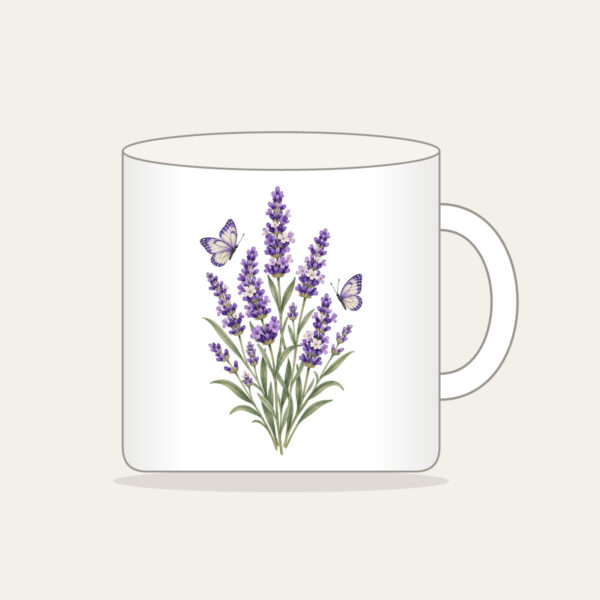 Product image Lavender Stems and Two Butterflies Mug