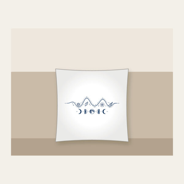 Product image Tide Chart and Moon Phases Pillow