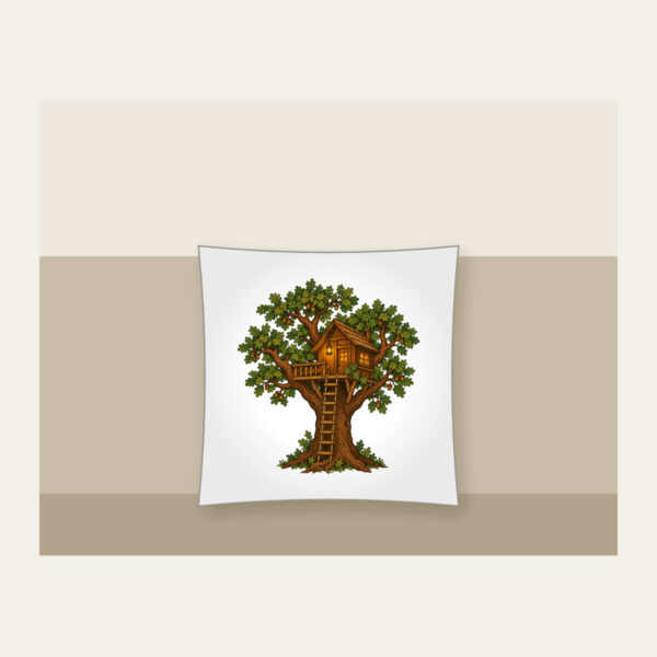 Product image Oak Treehouse with Glowing Lantern Pillow