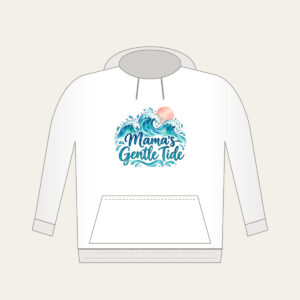 Mama's Gentle Tide Hoodie in white