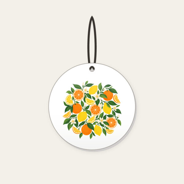 Product image Citrus Slice Sorbet Pattern Ceramic Ornament