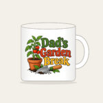 Dad's Garden Break Mug in white