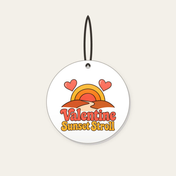 Product image Valentine Sunset Stroll Ceramic Ornament