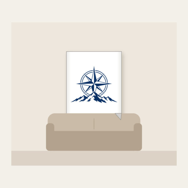 Product image Compass Rose over a Ridge Line Fleece Blanket