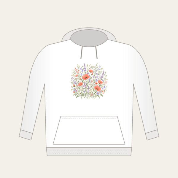 Product image Coral and Lilac Wildflower Meadow Hoodie