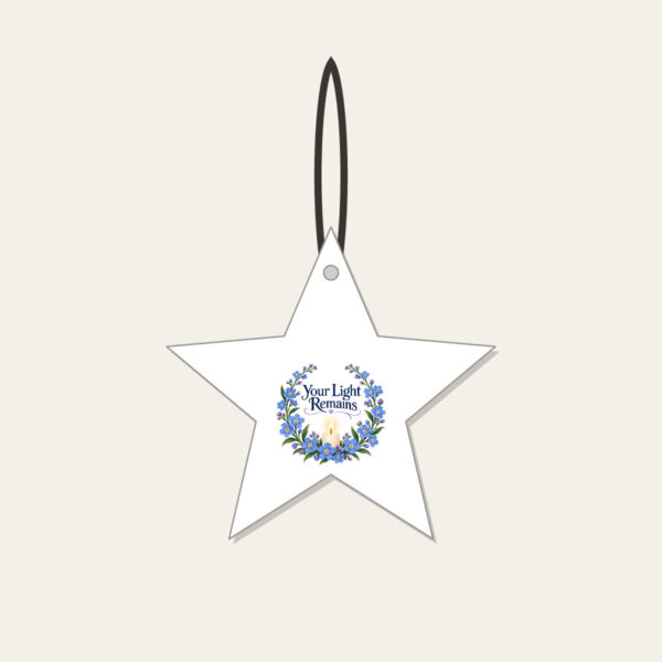 Product image Your Light Remains Star Ceramic Ornament