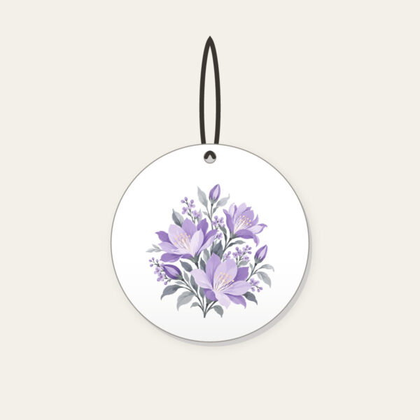 Product image Lilac Night-Blooming Floral Pattern Ceramic Ornament