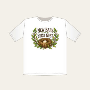 NEW BABY FIRST NEST T-Shirt in white