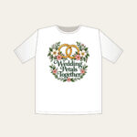 Wedding Petals Together T-Shirt in white