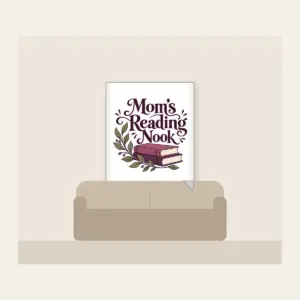 Mom's Reading Nook Fleece Blanket in white