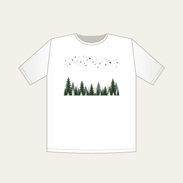 Product image Pine Silhouettes under Scattered Stars T-Shirt