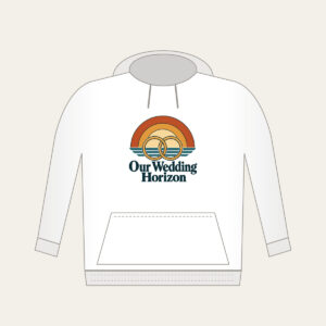 Our Wedding Horizon Hoodie in white