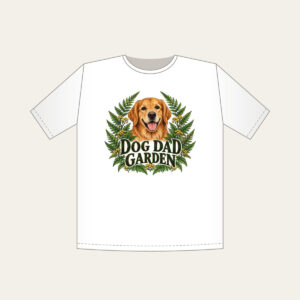 DOG DAD GARDEN T-Shirt in white
