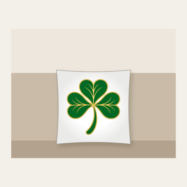 Product image Gold-Edged Clover Leaf Pillow
