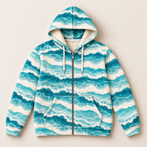 Product image Shoreline Tide All-Over Fleece Zip Hoodie