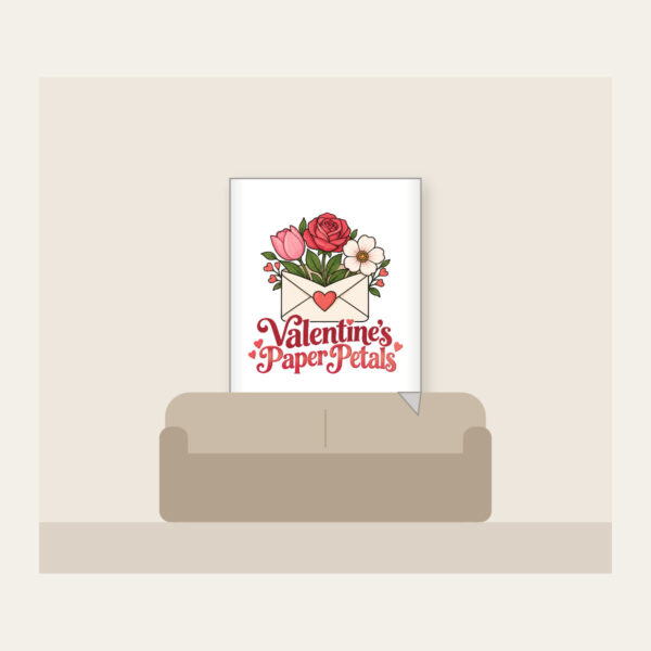 Product image Valentine's Paper Petals Fleece Blanket