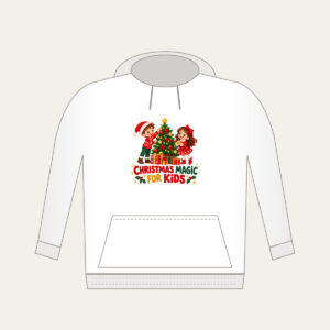 Christmas Magic For Kids Hoodie in white