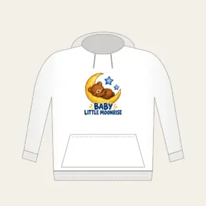 BABY LITTLE MOONRISE Hoodie in white