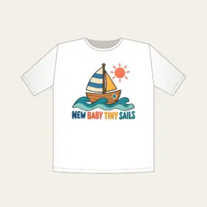 NEW BABY TINY SAILS T-Shirt in white