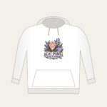 CAT PAWS QUIET HOURS Hoodie in white