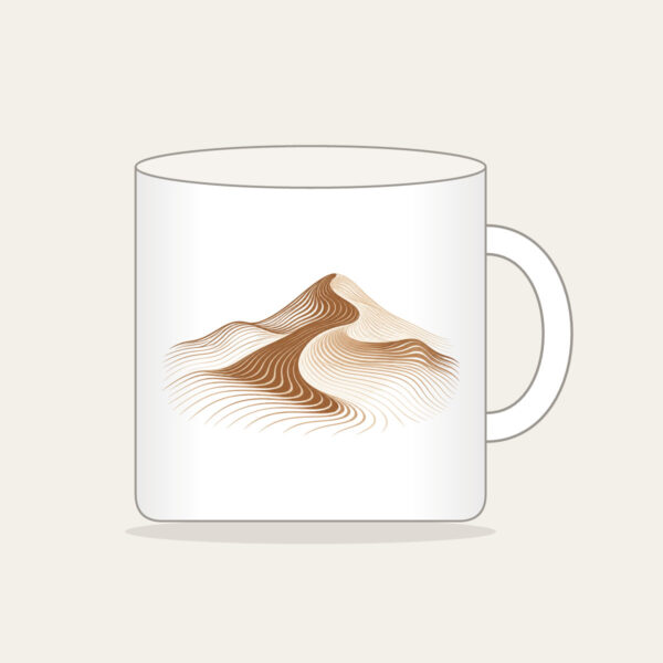 Product image Rolling Dune in Topographic Lines Mug