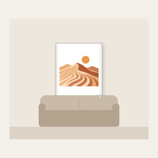Product image Dune Ripples with a Small Sun Fleece Blanket