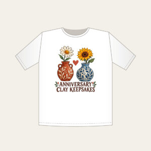ANNIVERSARY CLAY KEEPSAKES T-Shirt in white
