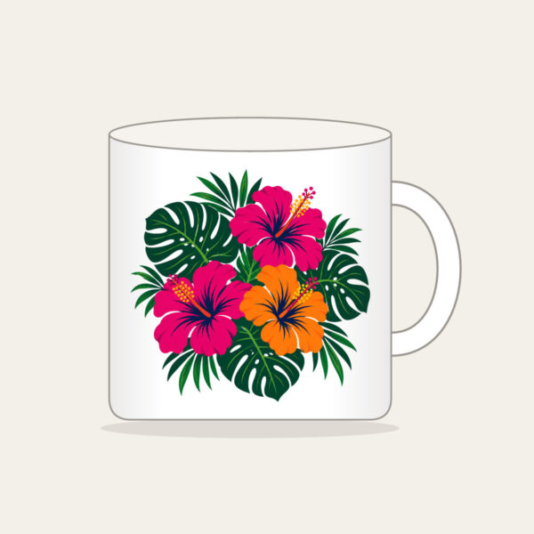 Product image Hibiscus and Monstera Midnight Mug