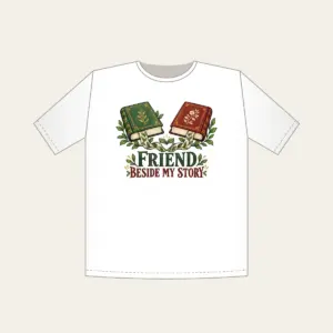 FRIEND BESIDE MY STORY T-Shirt in white