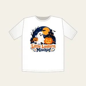 Little Lantern Mischief T-Shirt in white