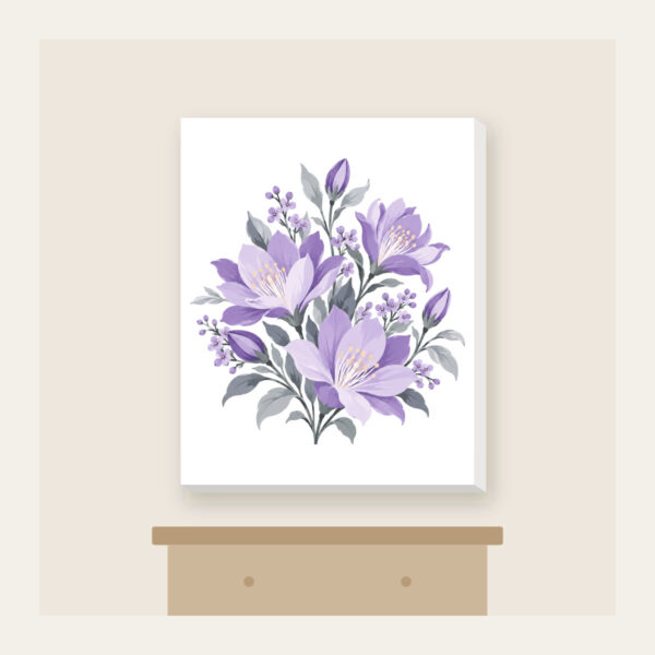 Product image Lilac Night-Blooming Floral Pattern Canvas Print