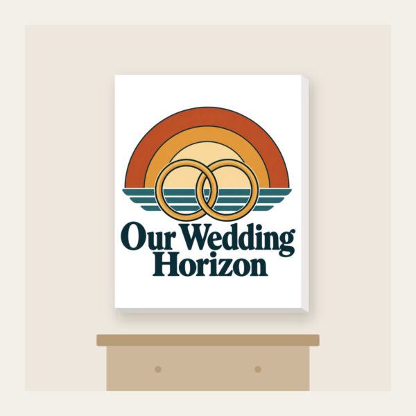 Product image Our Wedding Horizon Canvas Print