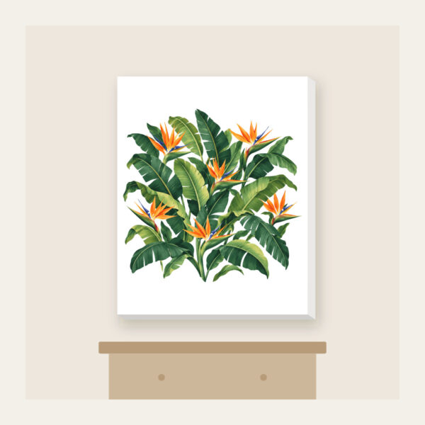 Product image Banana Leaves and Birds-of-Paradise Canvas Print