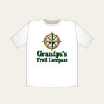 Grandpa's Trail Compass T-Shirt in white