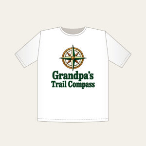 Grandpa's Trail Compass T-Shirt in white