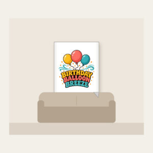 BIRTHDAY BALLOON BREEZE Fleece Blanket in white