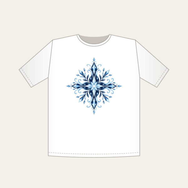 Product image Frosted Crystal Lines in Ice Blue T-Shirt