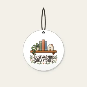 HOUSEWARMING SHELF STORIES Ceramic Ornament in white