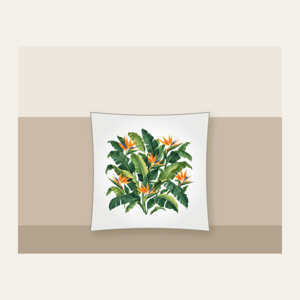 Product image Banana Leaves and Birds-of-Paradise Pillow