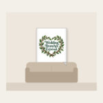 Wedding Branches Entwined Fleece Blanket in white
