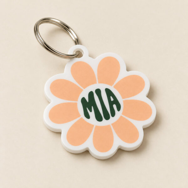 Product image Apricot Daisy Name Tag