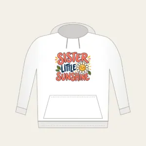 SISTER LITTLE SUNSHINE Hoodie in white