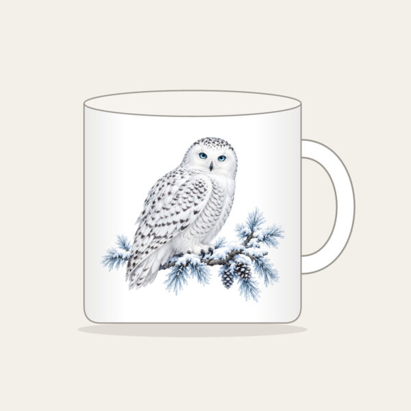 Product image Snowy Owl on a Frosted Branch Mug