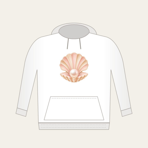 Product image Scallop Shell Holding a Pearl Hoodie