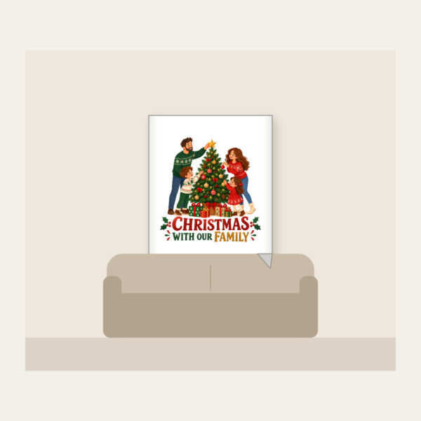 Product image Christmas with Our Family Fleece Blanket