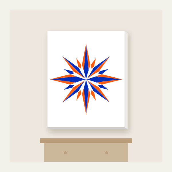 Product image Cobalt Starburst Pattern Canvas Print